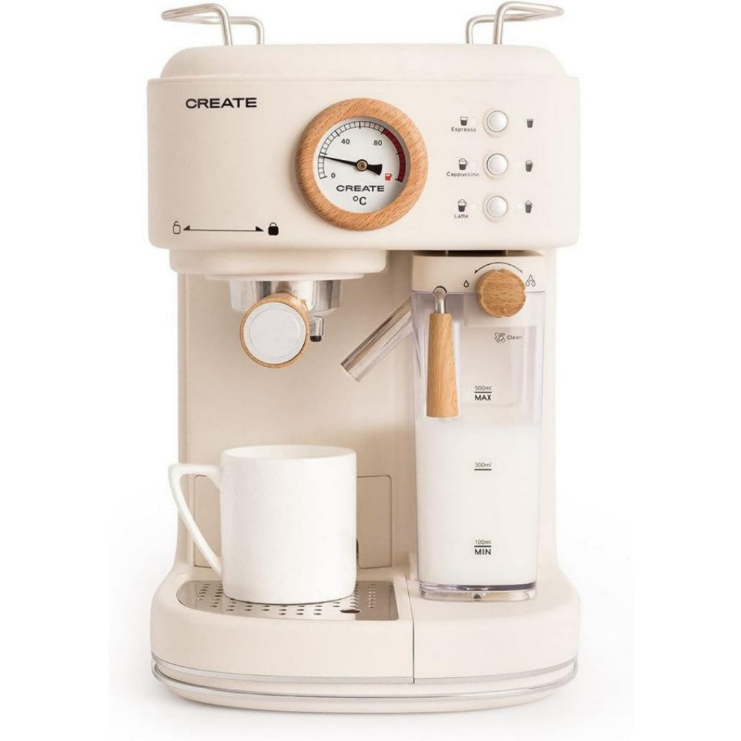 Create Machine a cafe automatique 1.5 L 1250 W Blanc Acier inoxydable Reglable