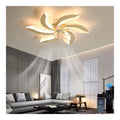 Solution lumineuse Blanc et Dore au dessin sobre en format lustre 72 W