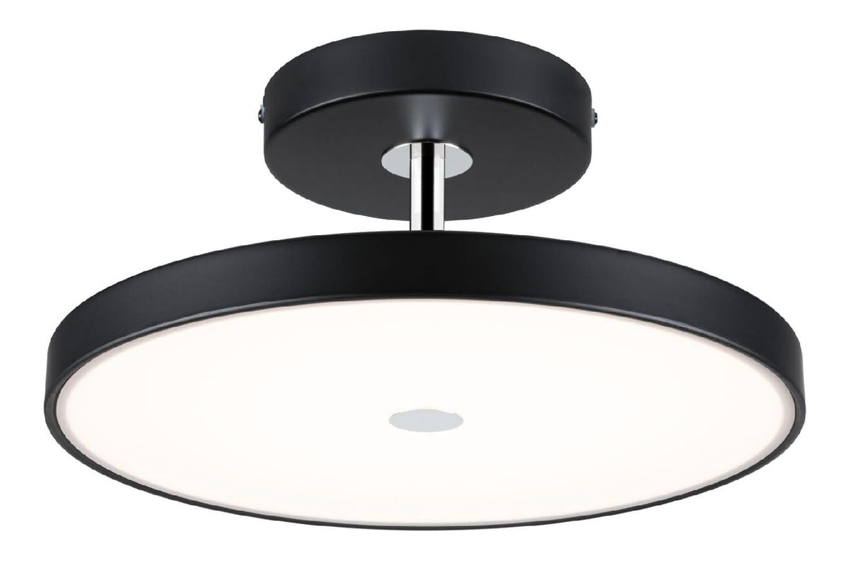 Solution lumineuse Noir et Ambre au dessin sobre en format plafonnier 25W 2700K