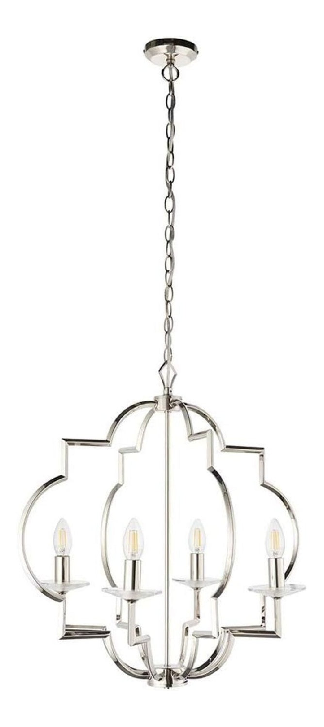 Eclairage Rose et Transparent contemporain en version suspension 40W E14