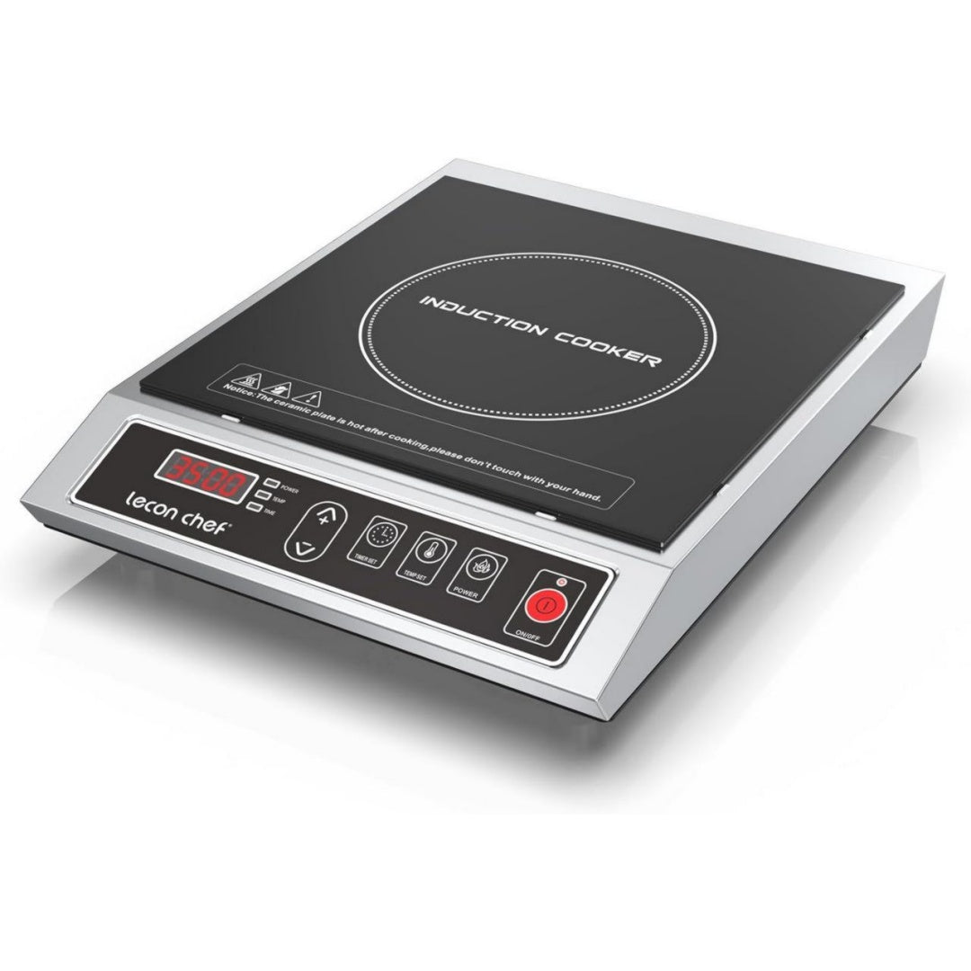 Lecon chef Rechauds 3500 W Noir Programmable Acier inoxydable