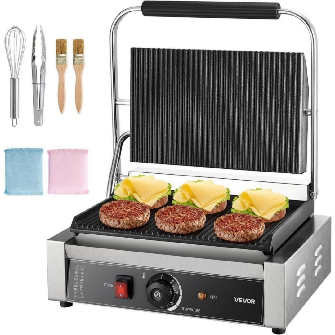 Vevor Gril electrique 2200 W Acier inoxydable Compact