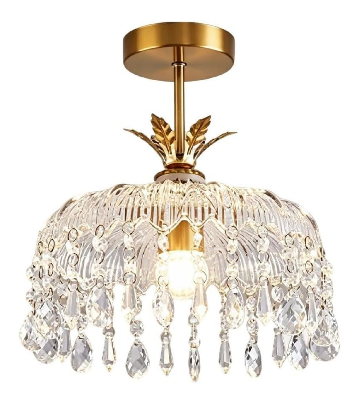 Suspension Dore et Ambre au style moderne avec conception fonctionnelle E27