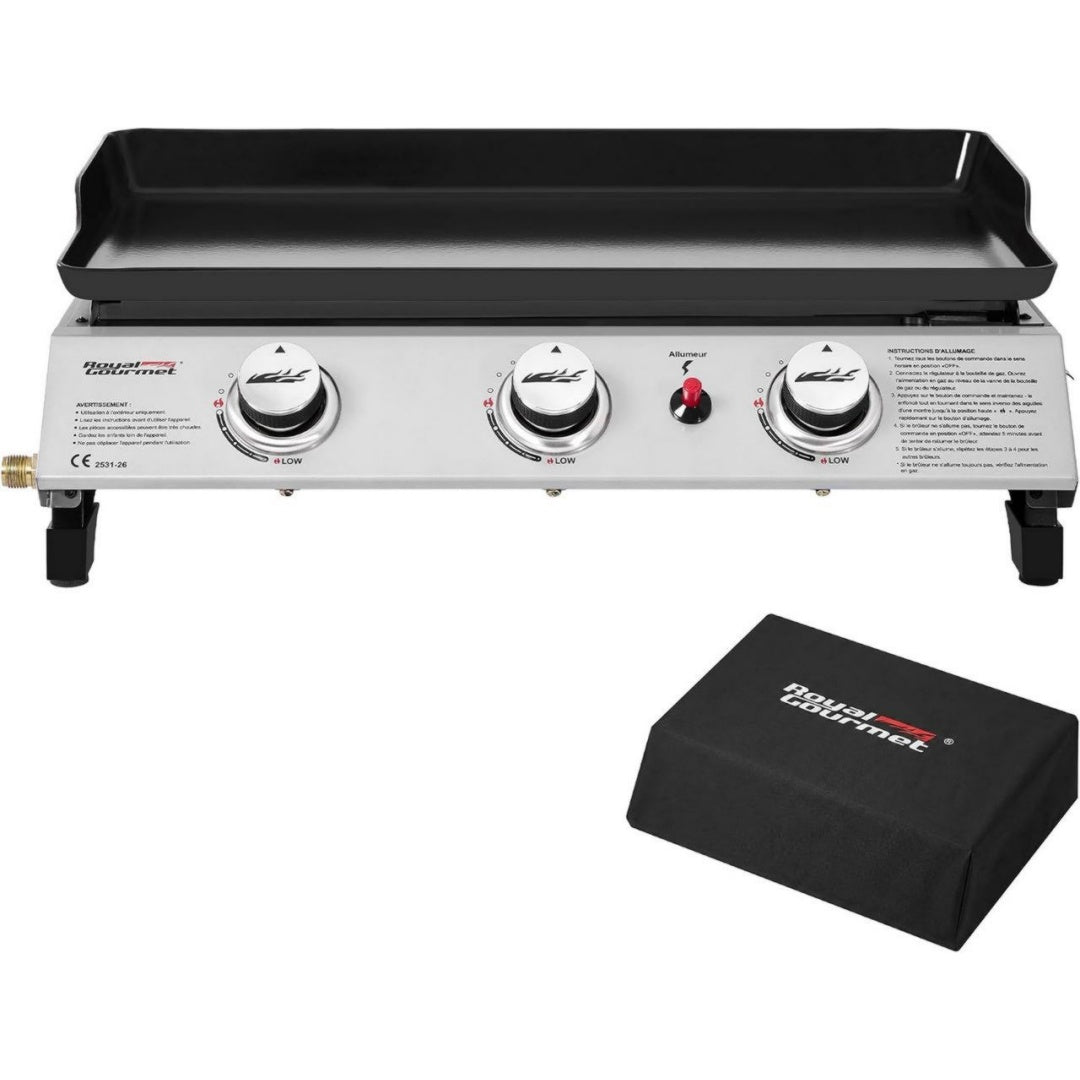 Royal Gourmet Plancha 7.5 kW Acier inoxydable Compact