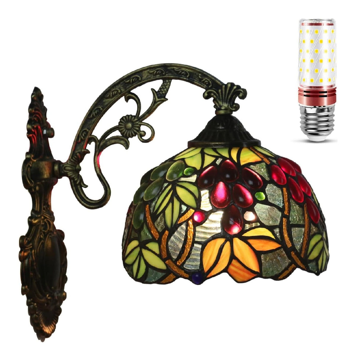 Applique murale decoratif Ambre avec diffusion lumineuse harmonieuse E27