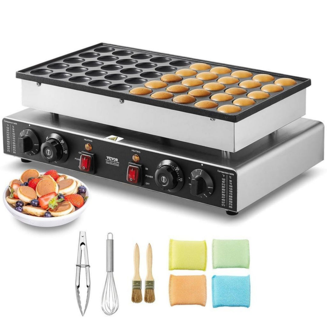 Vevor Machines a gaufres et croques 1700 W Acier inoxydable Revetement antiadhesif