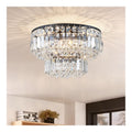 Luminaire Noir et Ambre a silhouette graphique de type lustre NK-7970