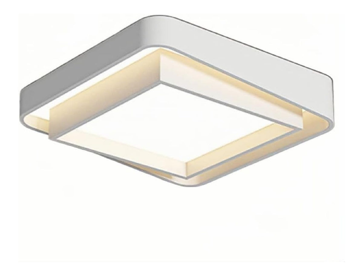Solution lumineuse Blanc et Ambre au dessin sobre en format plafonnier 3000 K