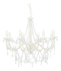 Lustre decoratif Blanc et Rouge avec diffusion lumineuse harmonieuse E14