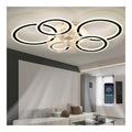 Luminaire Noir et Blanc aux lignes epurees avec eclairage confortable
