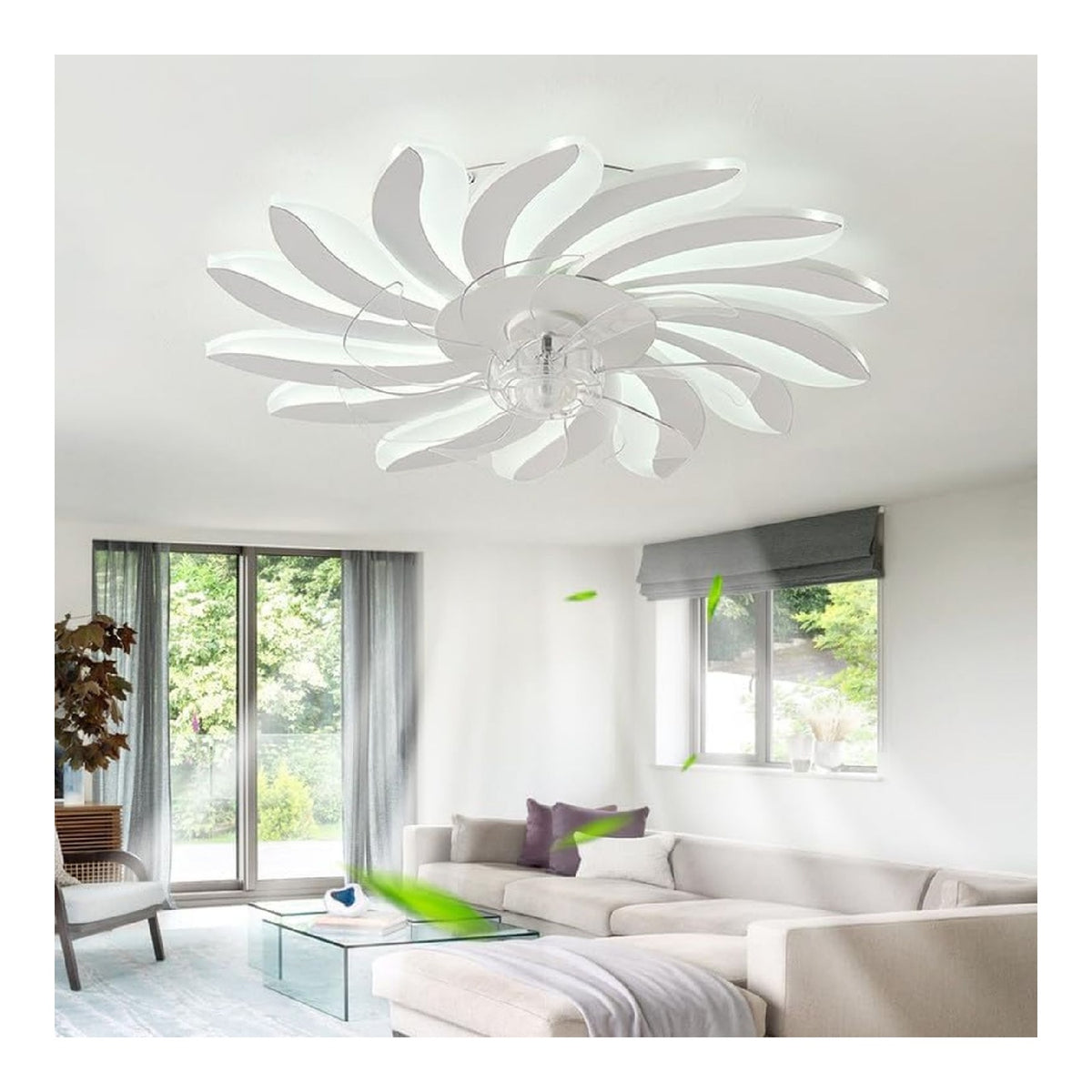 Plafonnier Noir et Blanc a presence elegante et lumiere agreable JR-1543